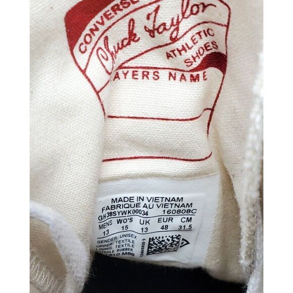 Converse JW Anderson Chuck Taylor 70 Shoes Mens 13 Hi Top Grid Logo Sneakers - Picture 11 of 12